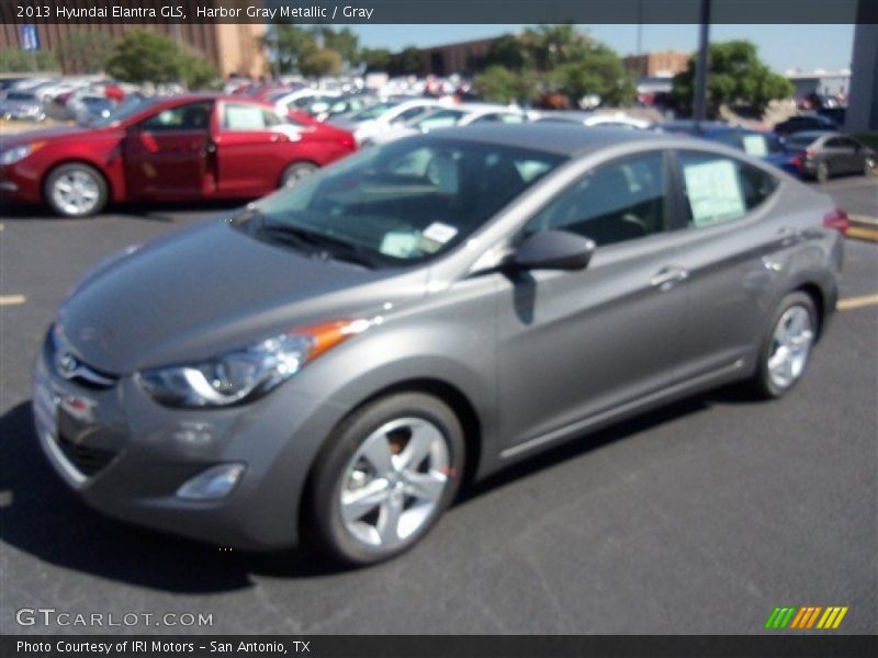 Harbor Gray Metallic / Gray 2013 Hyundai Elantra GLS