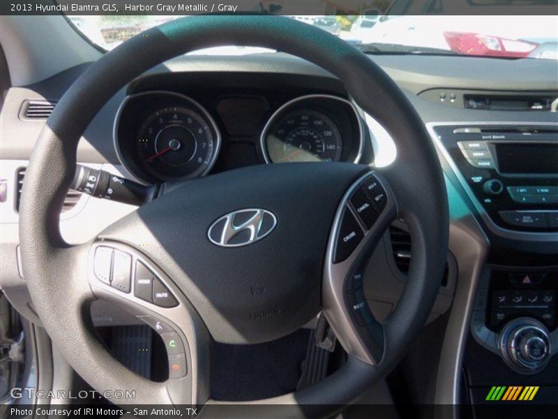 Harbor Gray Metallic / Gray 2013 Hyundai Elantra GLS
