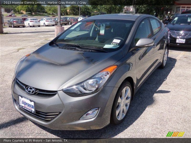 Harbor Gray Metallic / Gray 2013 Hyundai Elantra Limited