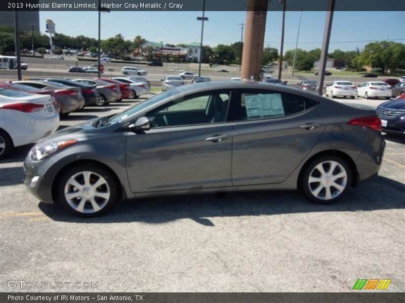 Harbor Gray Metallic / Gray 2013 Hyundai Elantra Limited