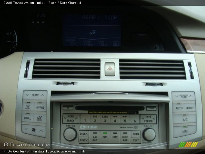 Black / Dark Charcoal 2008 Toyota Avalon Limited