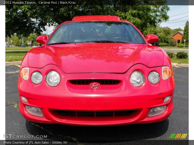 Cardinal Red / Black/Gray 2001 Hyundai Tiburon