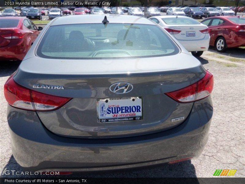 Harbor Gray Metallic / Gray 2013 Hyundai Elantra Limited