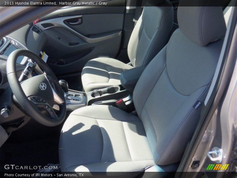 Harbor Gray Metallic / Gray 2013 Hyundai Elantra Limited
