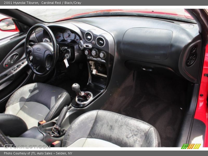 Cardinal Red / Black/Gray 2001 Hyundai Tiburon