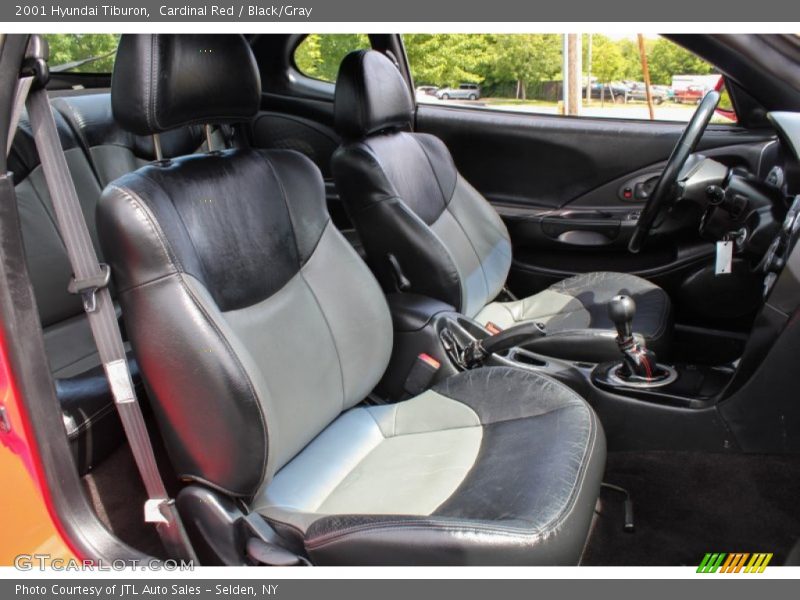 Cardinal Red / Black/Gray 2001 Hyundai Tiburon