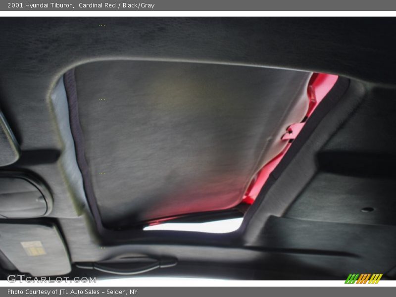 Cardinal Red / Black/Gray 2001 Hyundai Tiburon