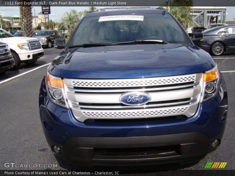 Dark Pearl Blue Metallic / Medium Light Stone 2012 Ford Explorer XLT