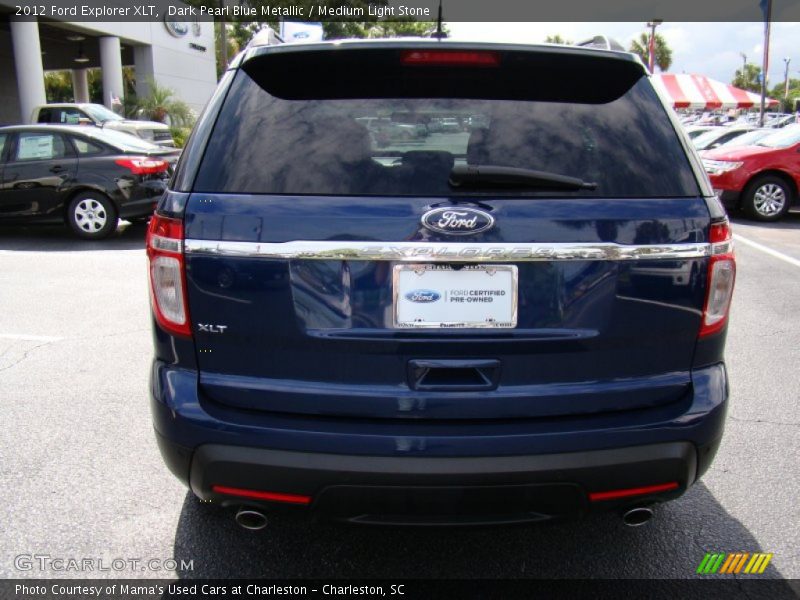 Dark Pearl Blue Metallic / Medium Light Stone 2012 Ford Explorer XLT