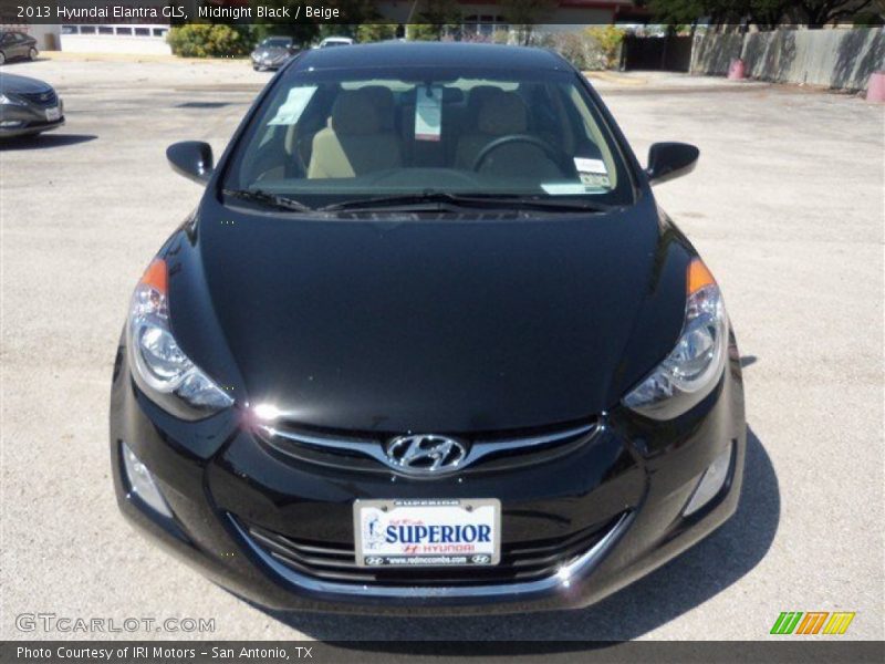 Midnight Black / Beige 2013 Hyundai Elantra GLS