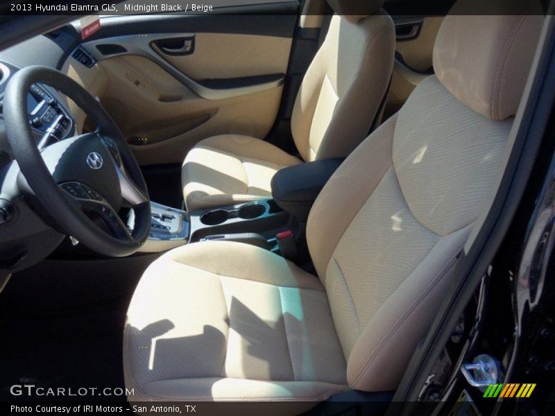 Midnight Black / Beige 2013 Hyundai Elantra GLS