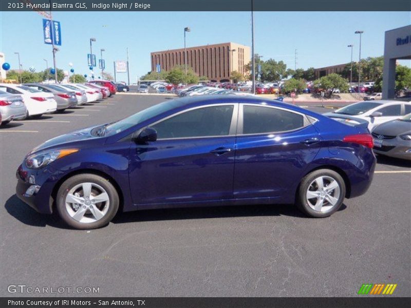 Indigo Night / Beige 2013 Hyundai Elantra GLS