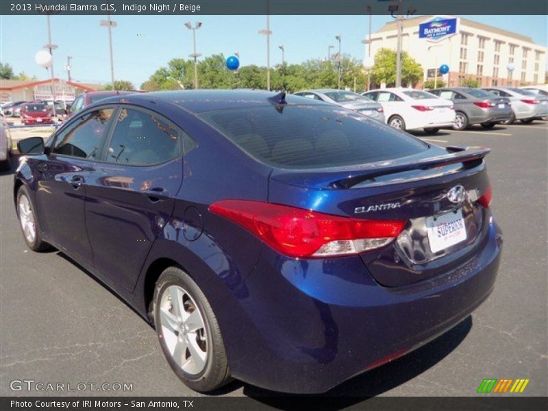 Indigo Night / Beige 2013 Hyundai Elantra GLS