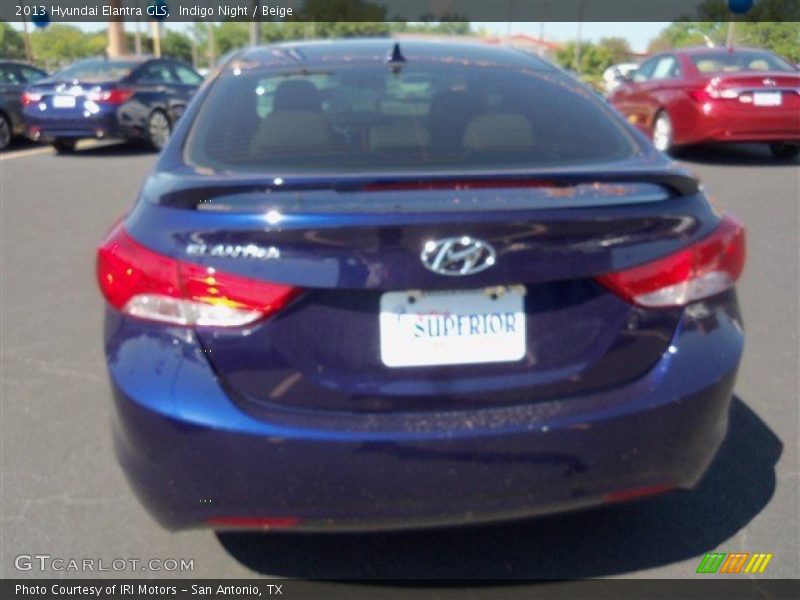 Indigo Night / Beige 2013 Hyundai Elantra GLS