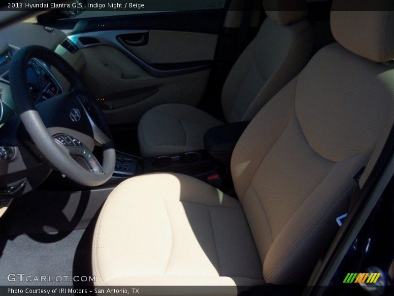 Indigo Night / Beige 2013 Hyundai Elantra GLS