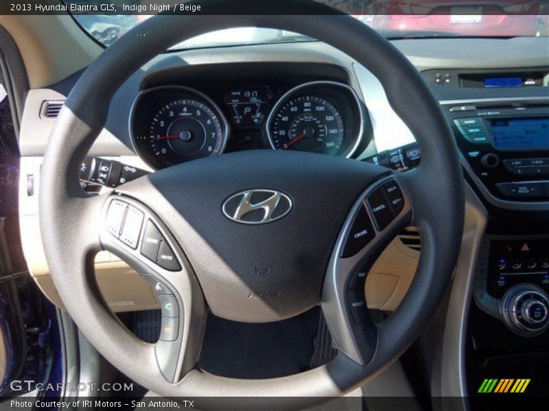 Indigo Night / Beige 2013 Hyundai Elantra GLS