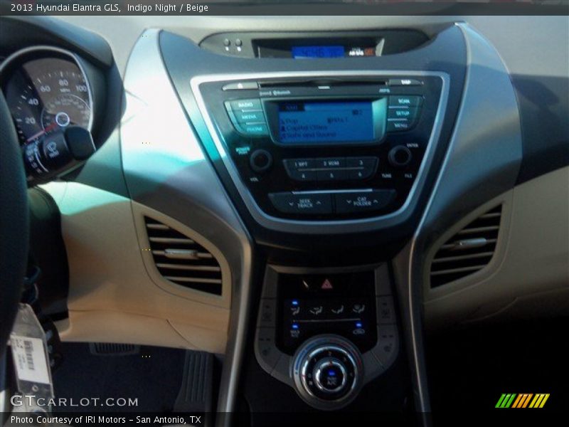 Indigo Night / Beige 2013 Hyundai Elantra GLS