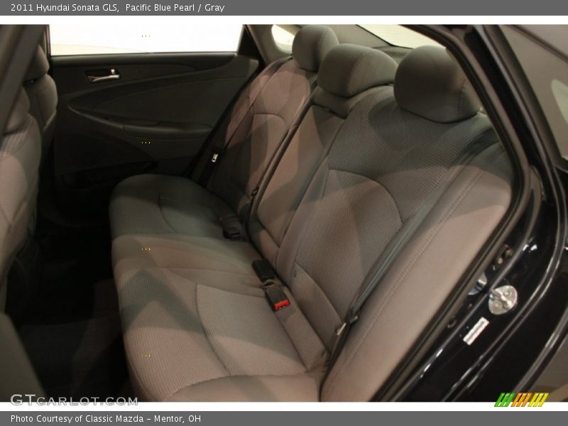 Pacific Blue Pearl / Gray 2011 Hyundai Sonata GLS