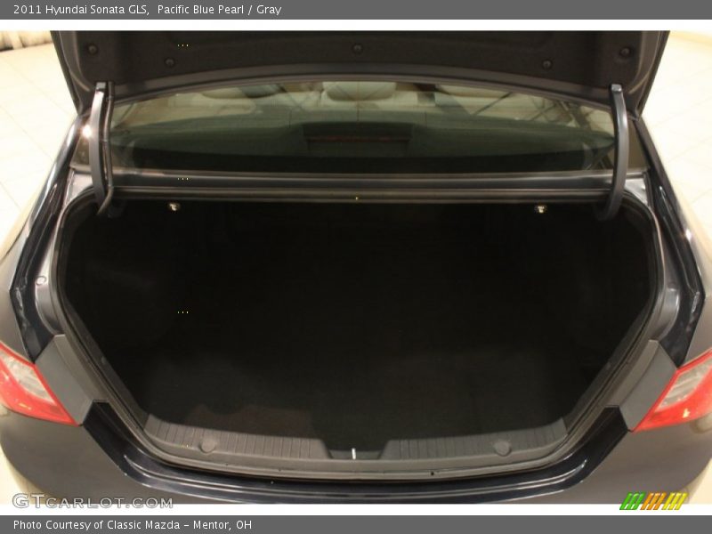 Pacific Blue Pearl / Gray 2011 Hyundai Sonata GLS