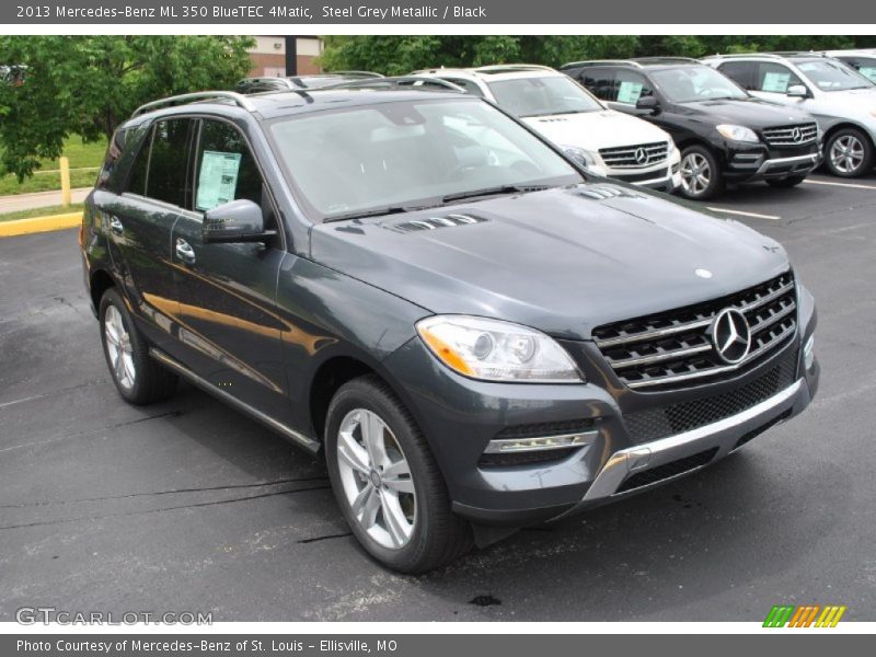 Steel Grey Metallic / Black 2013 Mercedes-Benz ML 350 BlueTEC 4Matic