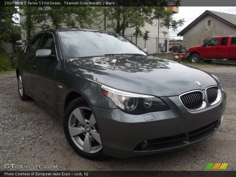 Titanium Grey Metallic / Black 2007 BMW 5 Series 530xi Sedan