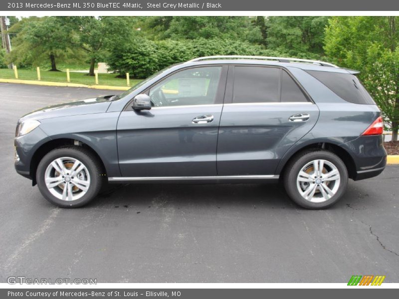 Steel Grey Metallic / Black 2013 Mercedes-Benz ML 350 BlueTEC 4Matic