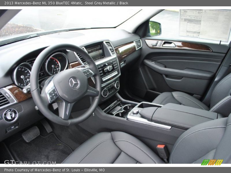 Steel Grey Metallic / Black 2013 Mercedes-Benz ML 350 BlueTEC 4Matic