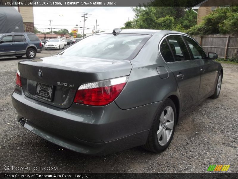 Titanium Grey Metallic / Black 2007 BMW 5 Series 530xi Sedan