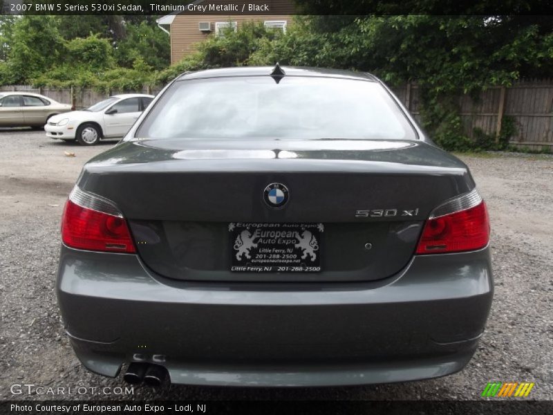 Titanium Grey Metallic / Black 2007 BMW 5 Series 530xi Sedan