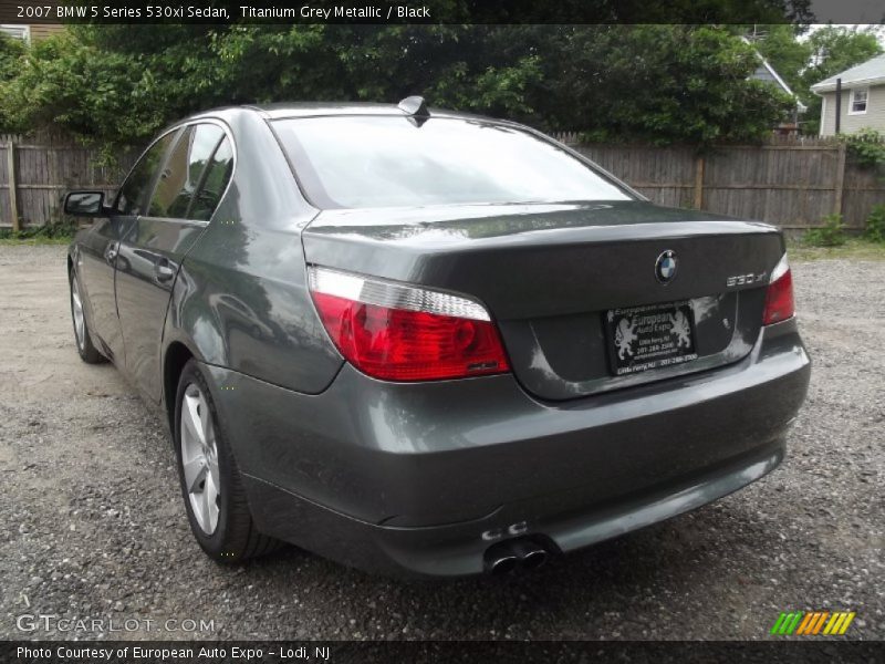 Titanium Grey Metallic / Black 2007 BMW 5 Series 530xi Sedan