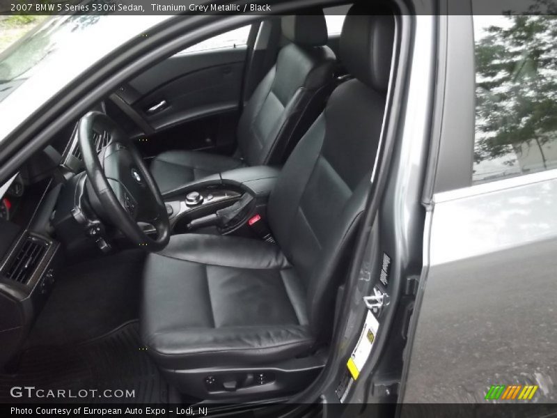 Titanium Grey Metallic / Black 2007 BMW 5 Series 530xi Sedan