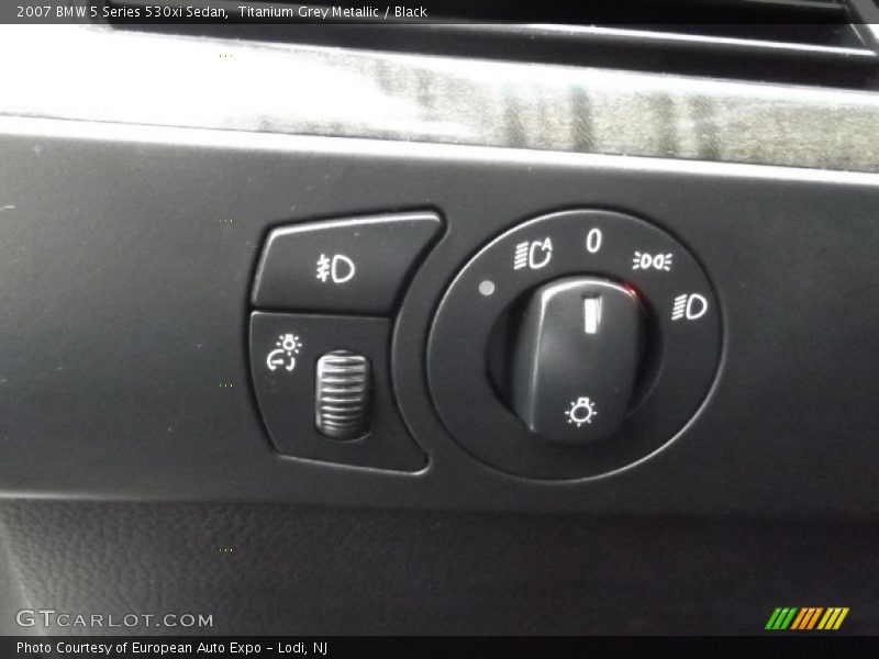 Titanium Grey Metallic / Black 2007 BMW 5 Series 530xi Sedan