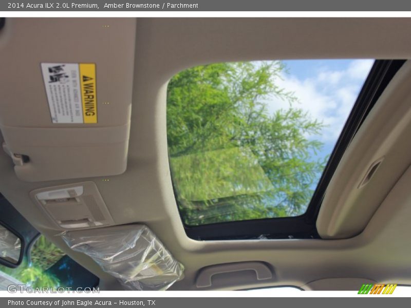 Sunroof of 2014 ILX 2.0L Premium