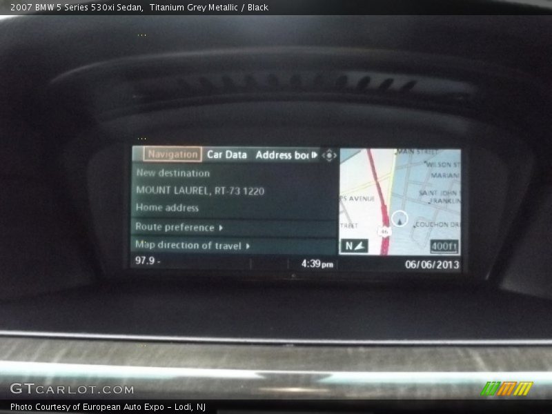Titanium Grey Metallic / Black 2007 BMW 5 Series 530xi Sedan