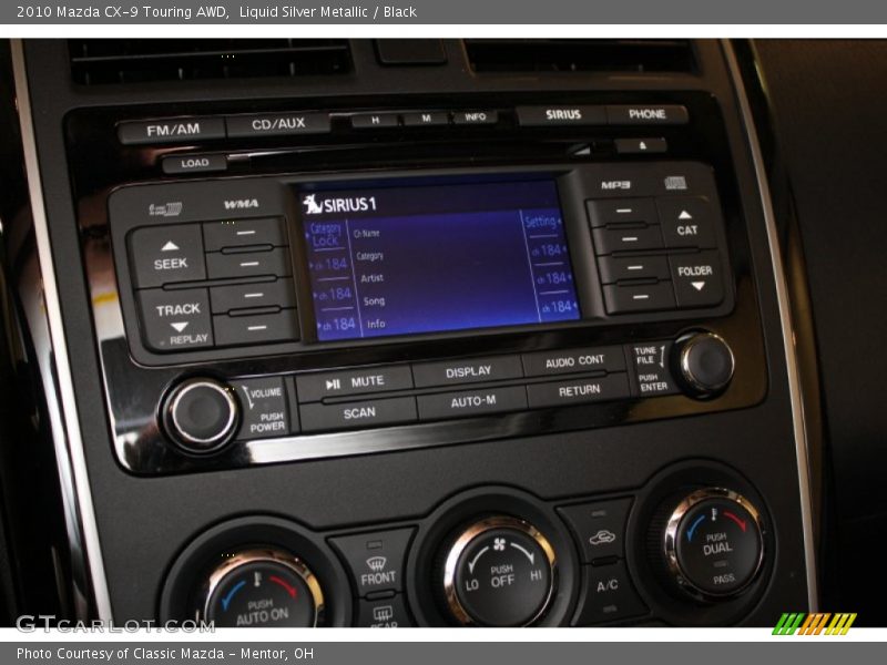 Liquid Silver Metallic / Black 2010 Mazda CX-9 Touring AWD