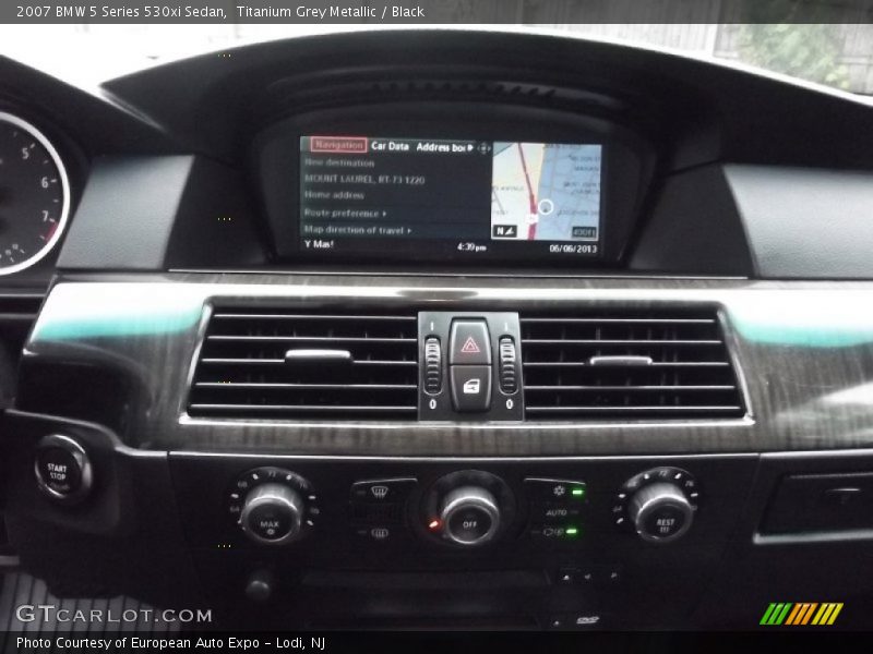 Titanium Grey Metallic / Black 2007 BMW 5 Series 530xi Sedan