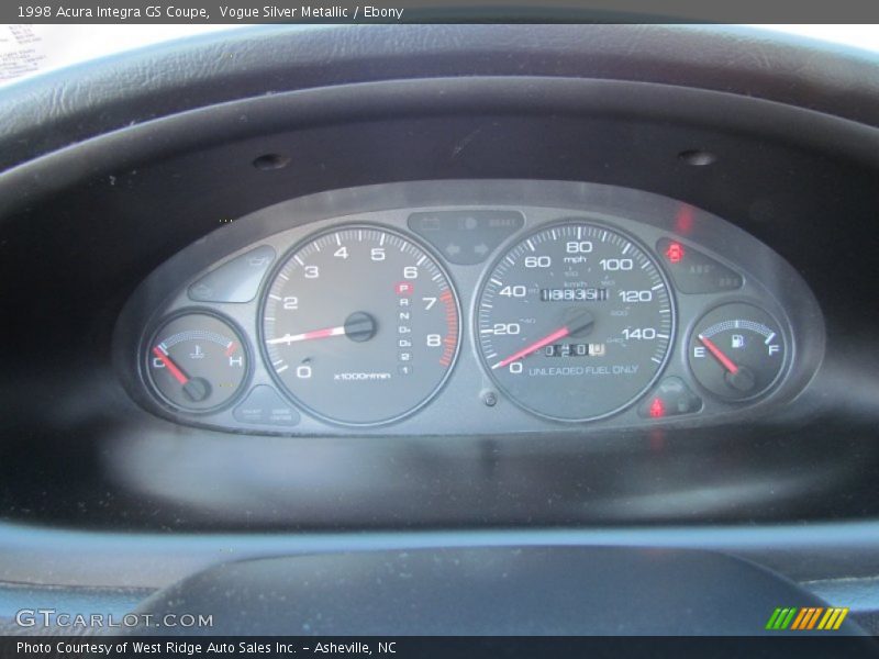  1998 Integra GS Coupe GS Coupe Gauges