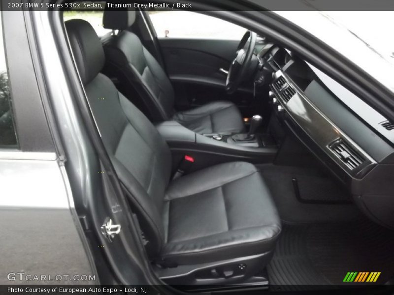 Titanium Grey Metallic / Black 2007 BMW 5 Series 530xi Sedan