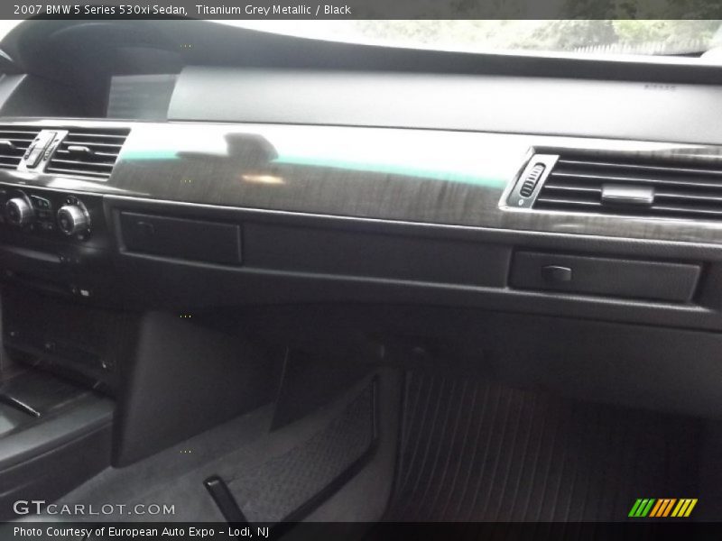 Titanium Grey Metallic / Black 2007 BMW 5 Series 530xi Sedan