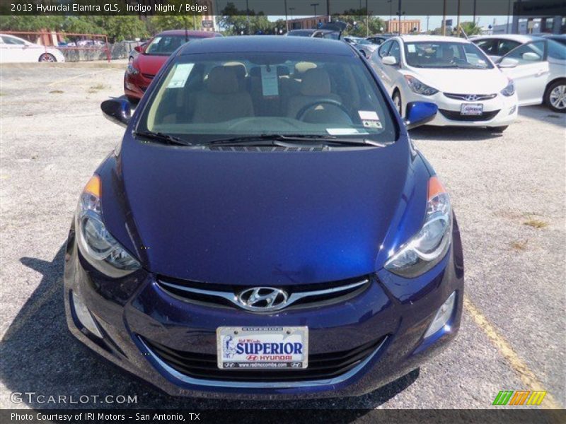 Indigo Night / Beige 2013 Hyundai Elantra GLS