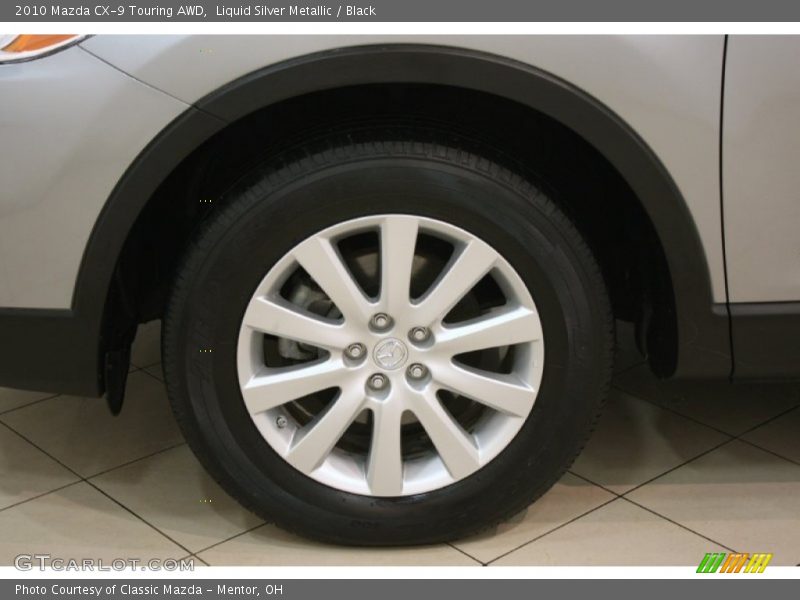 Liquid Silver Metallic / Black 2010 Mazda CX-9 Touring AWD