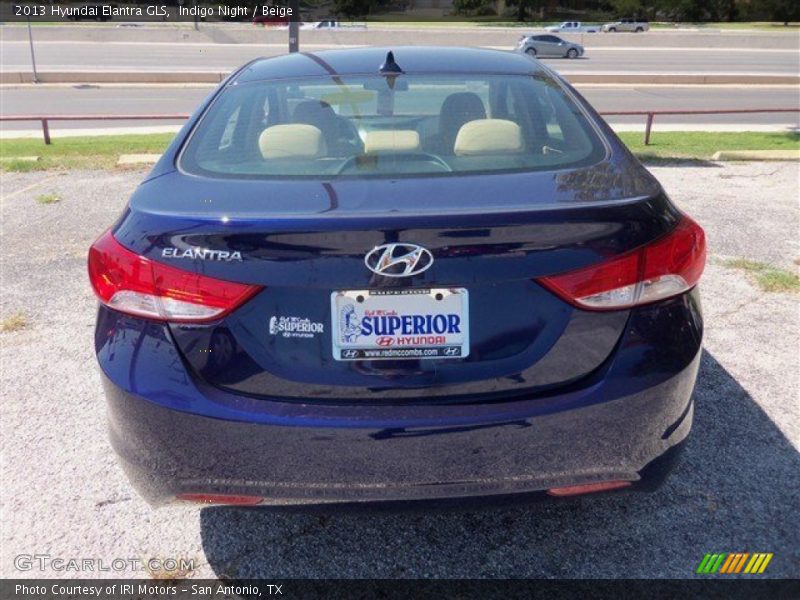 Indigo Night / Beige 2013 Hyundai Elantra GLS