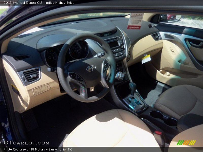 Indigo Night / Beige 2013 Hyundai Elantra GLS