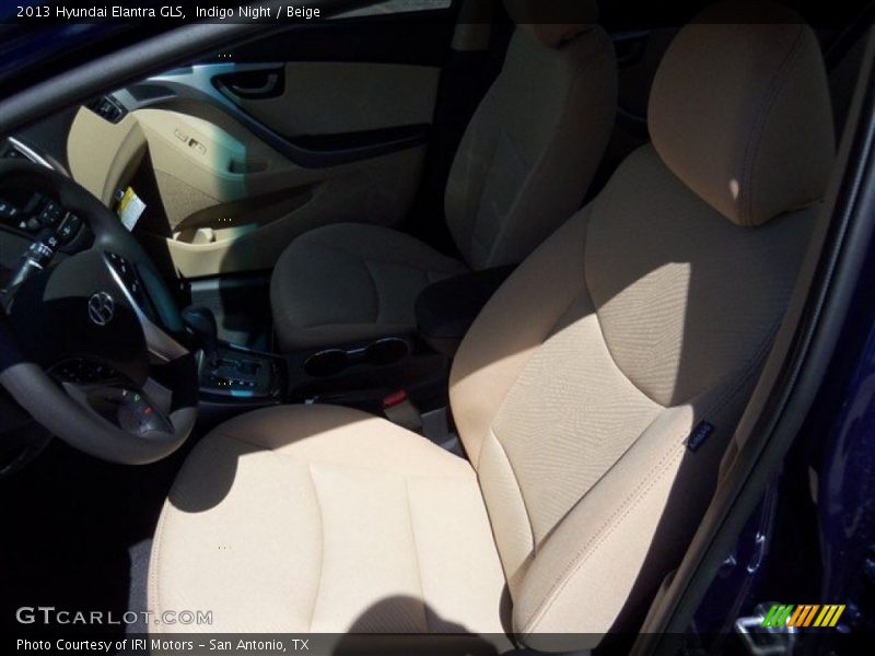 Indigo Night / Beige 2013 Hyundai Elantra GLS
