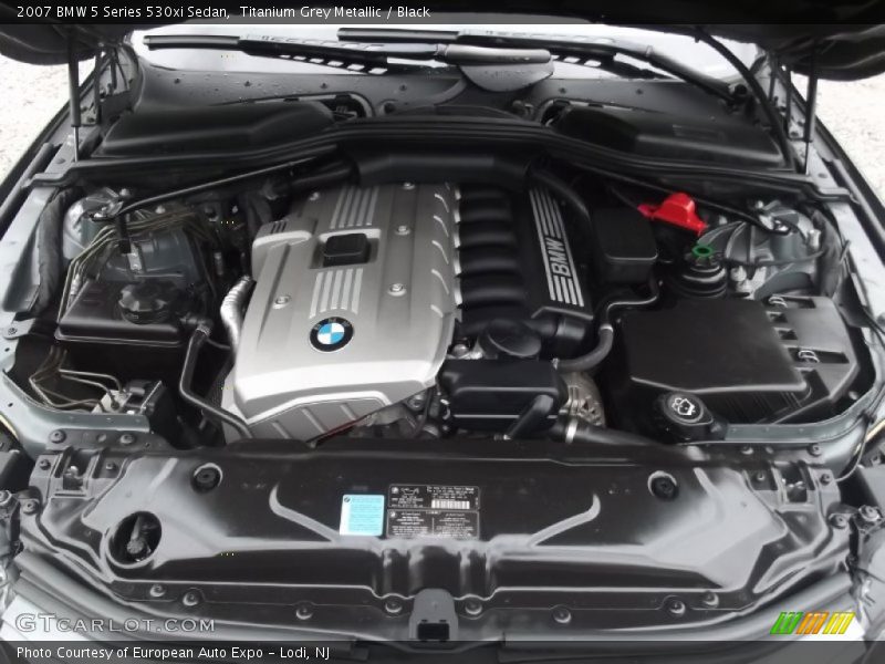 Titanium Grey Metallic / Black 2007 BMW 5 Series 530xi Sedan