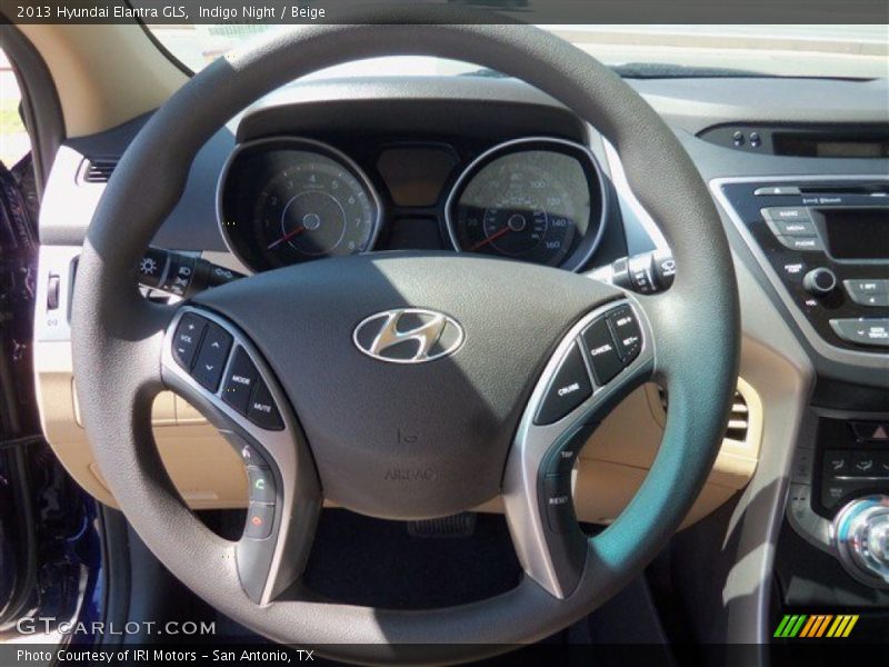 Indigo Night / Beige 2013 Hyundai Elantra GLS
