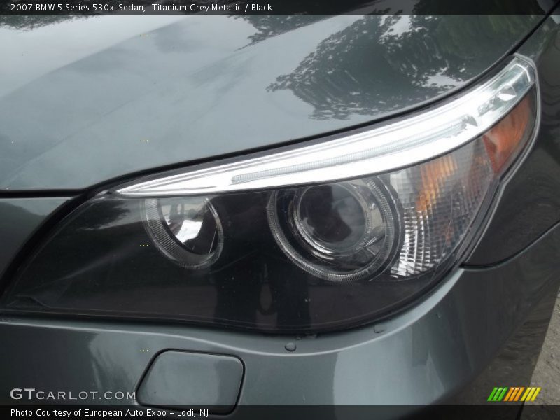 Titanium Grey Metallic / Black 2007 BMW 5 Series 530xi Sedan