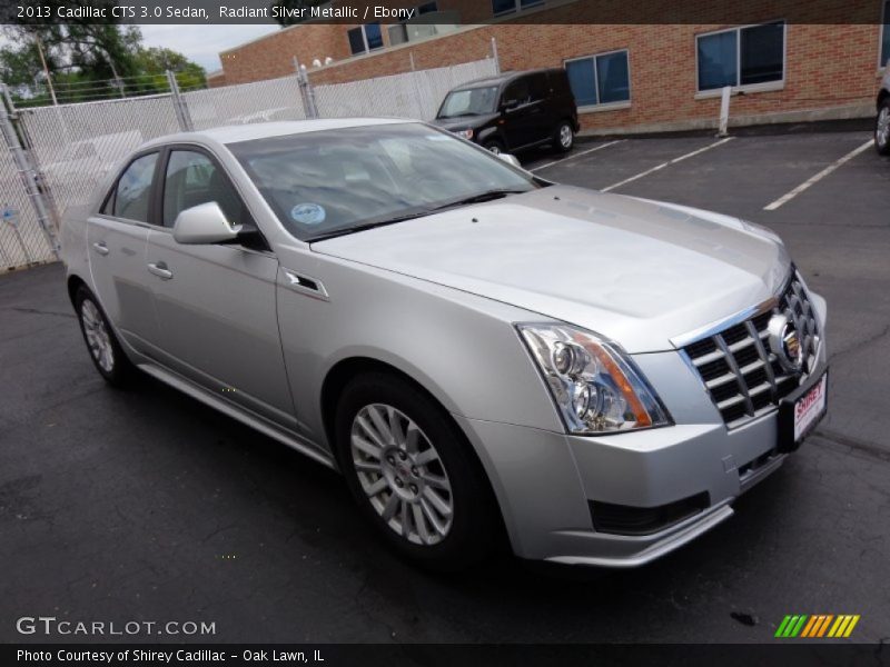 Radiant Silver Metallic / Ebony 2013 Cadillac CTS 3.0 Sedan