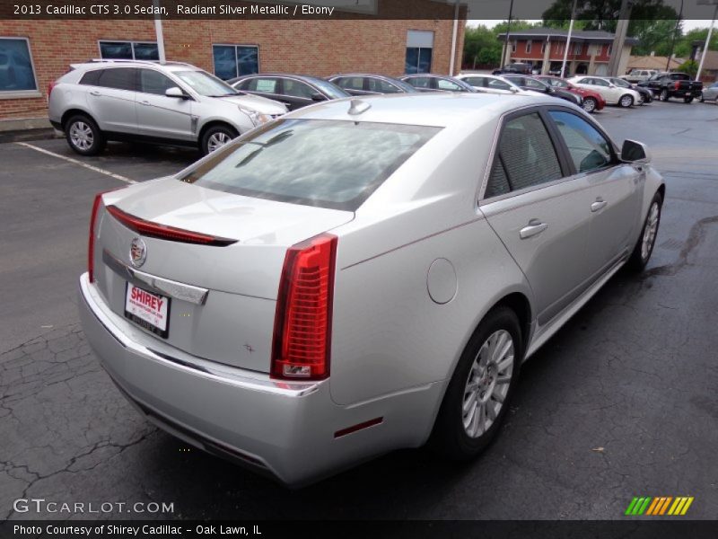 Radiant Silver Metallic / Ebony 2013 Cadillac CTS 3.0 Sedan