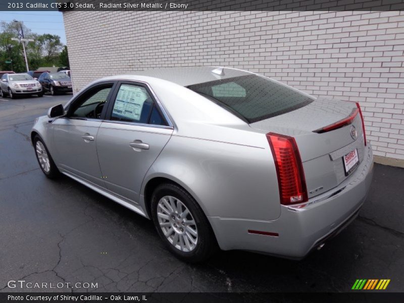 Radiant Silver Metallic / Ebony 2013 Cadillac CTS 3.0 Sedan